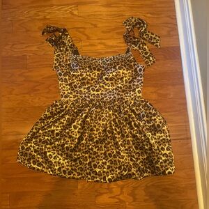 Leopard Print Mini Dress